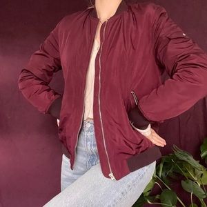 Zara red puffer jacket